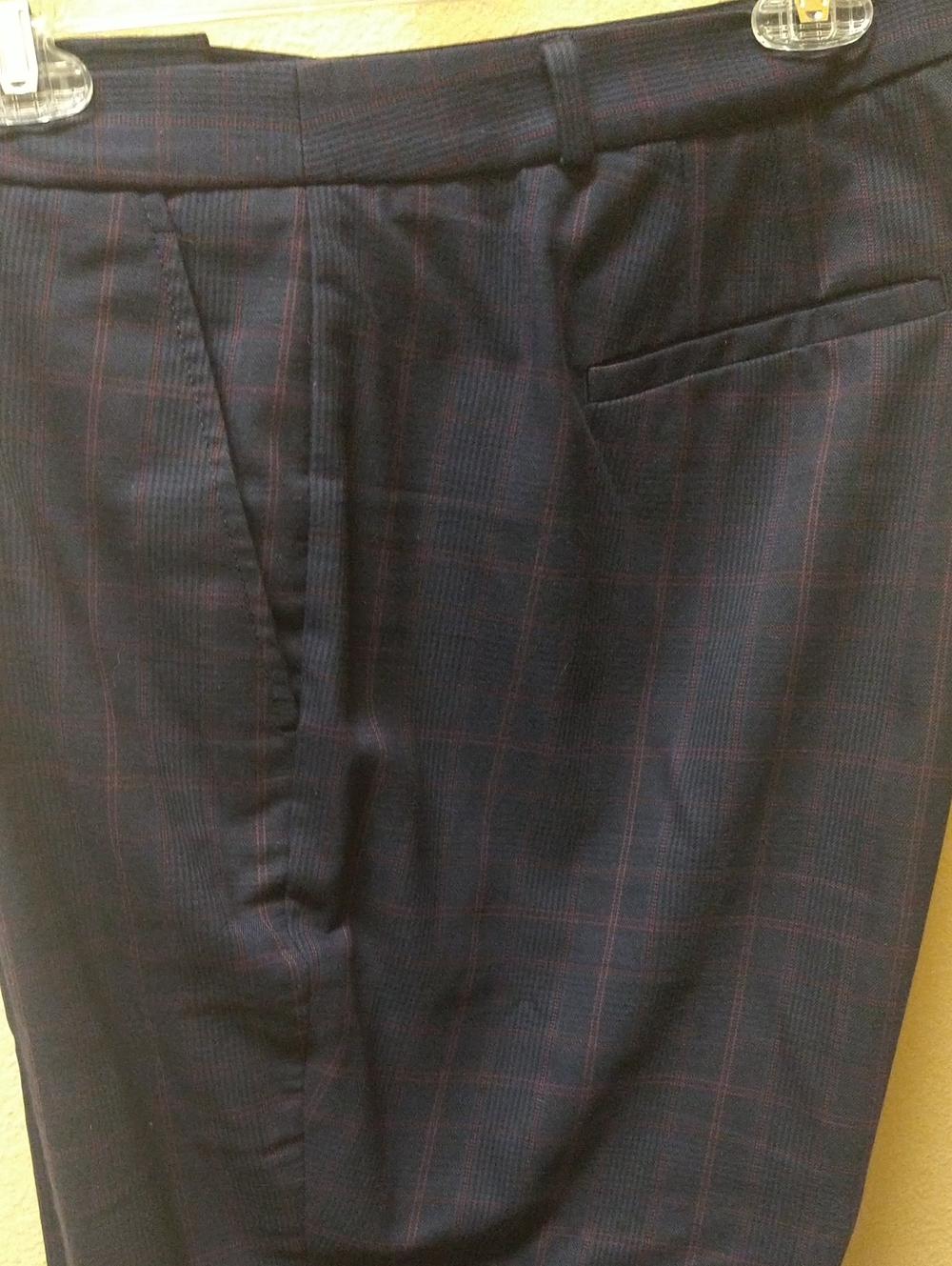 Banana Republic Ryan Trousers in Blue/Red Plaid
